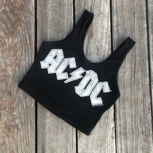 ACDC Crop Top